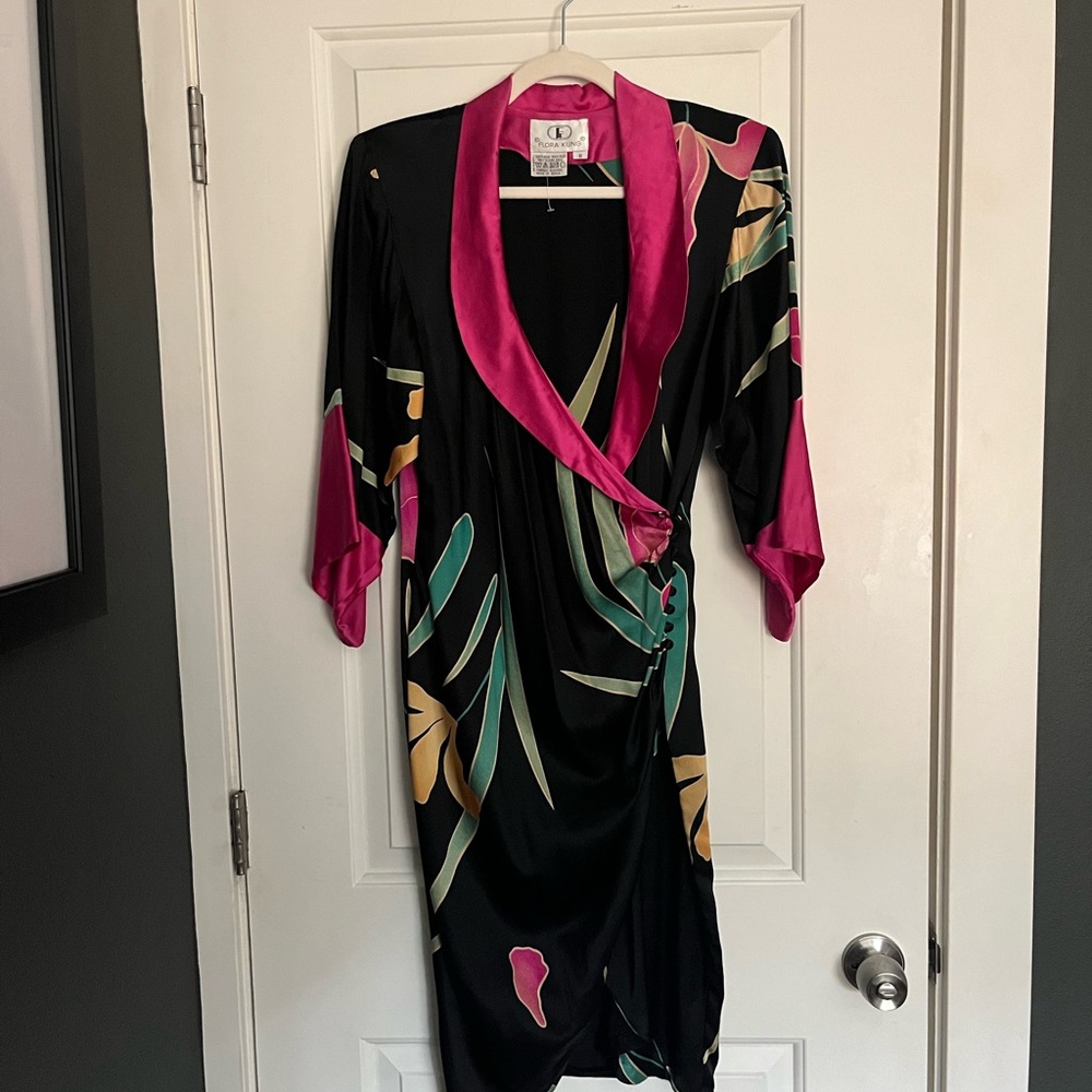 Flora Kung Vintage Silk Dress
